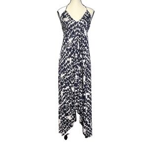 T-Bags LosAngeles Tassels Braided Halter Maxi Beach Dress Size XS V neck